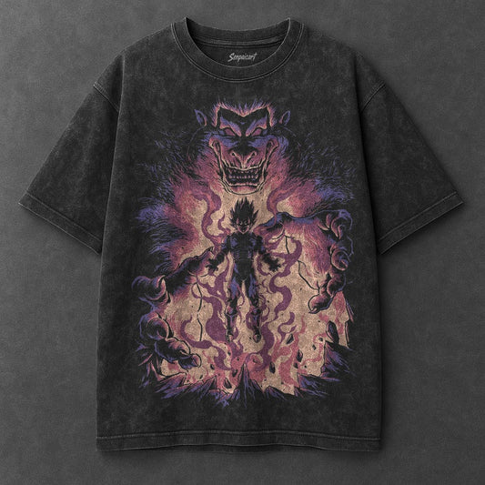 Dragon Ball Modern Black Washed T-Shirt