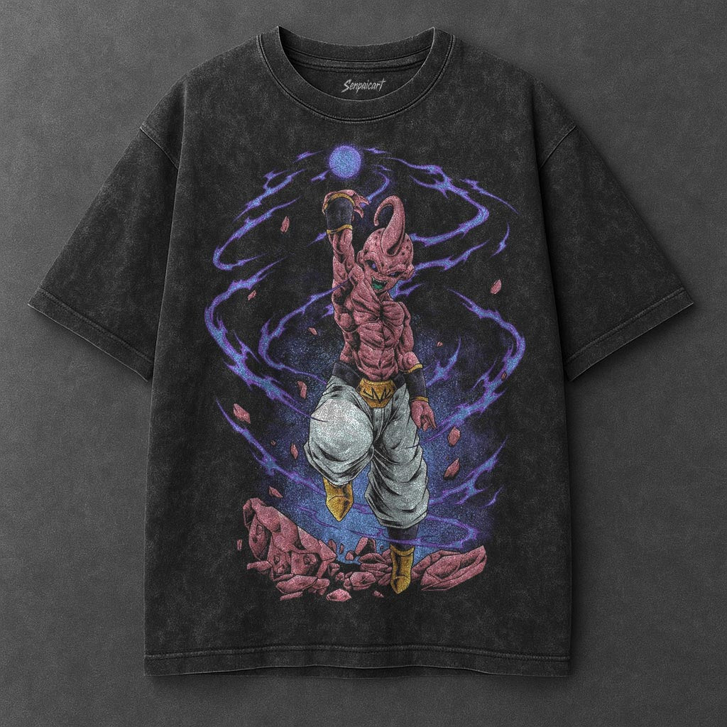 Dragon Ball Laid-back Black Washed T-Shirt