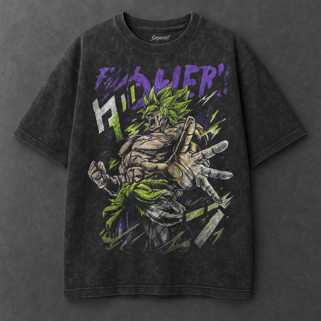 Dragon Ball Loose Black Washed T-Shirt