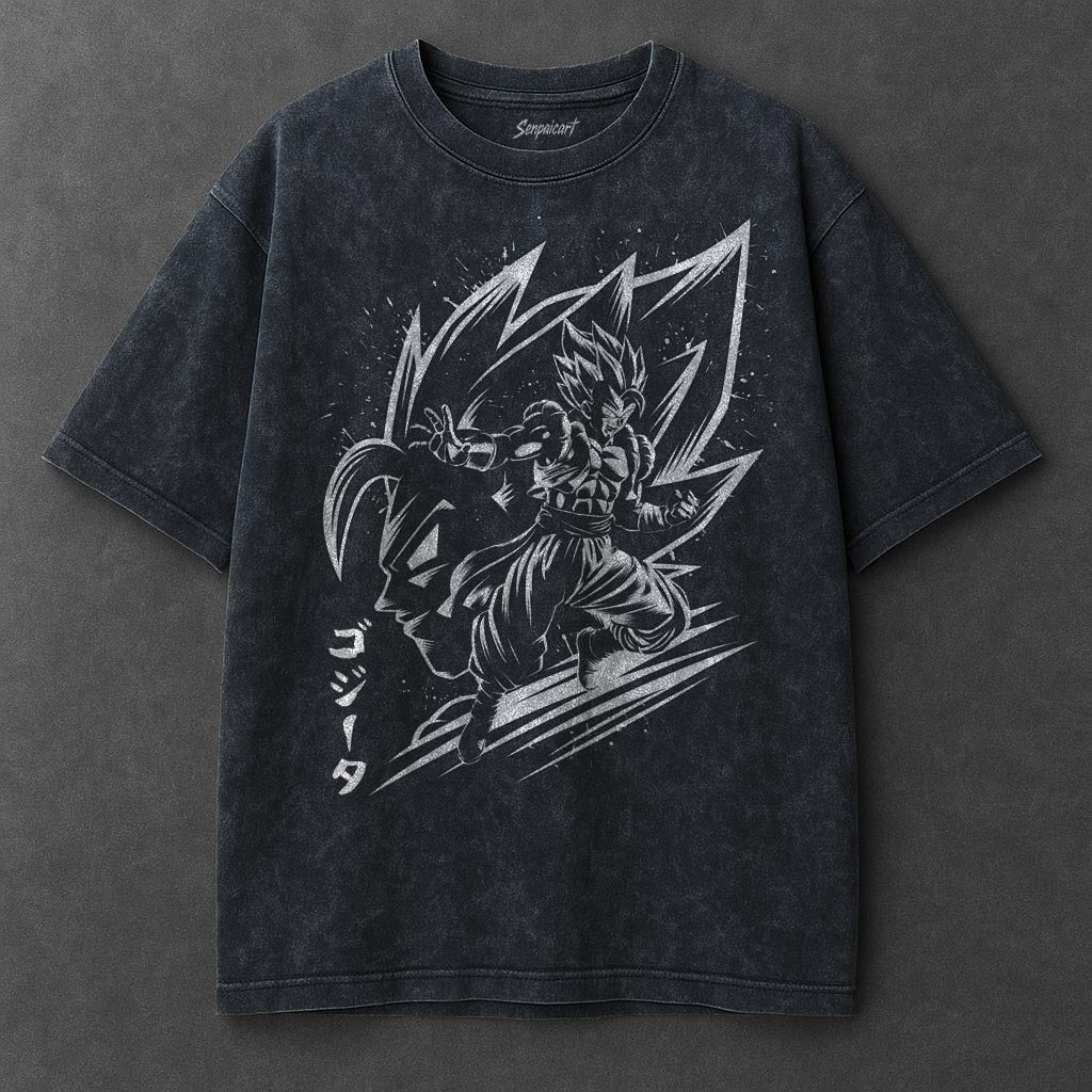 Dragon Ball Chic Navy Blue Washed T-Shirt