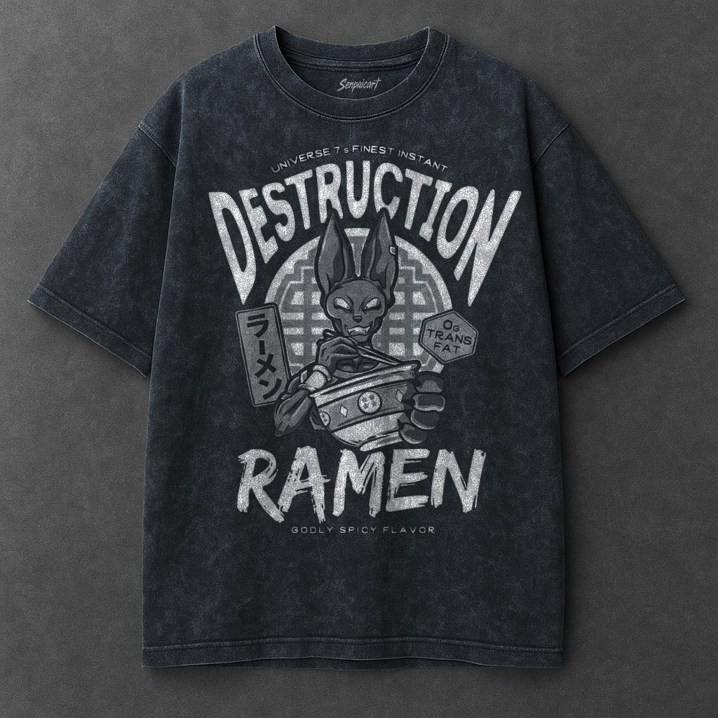 Dragon Ball Modern Navy Blue Washed T-Shirt