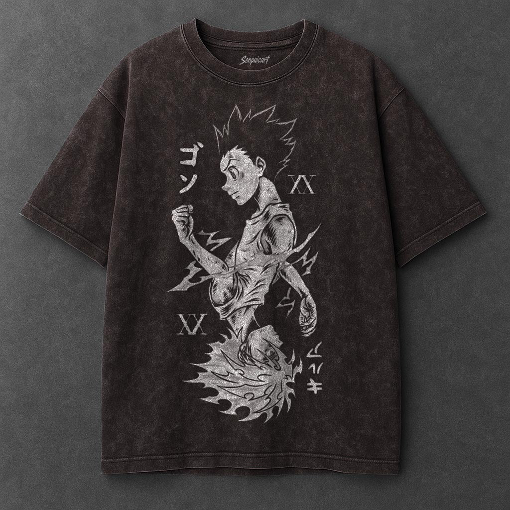 Hunter x Hunter Premium Lightweight Brown Washed T-Shirt