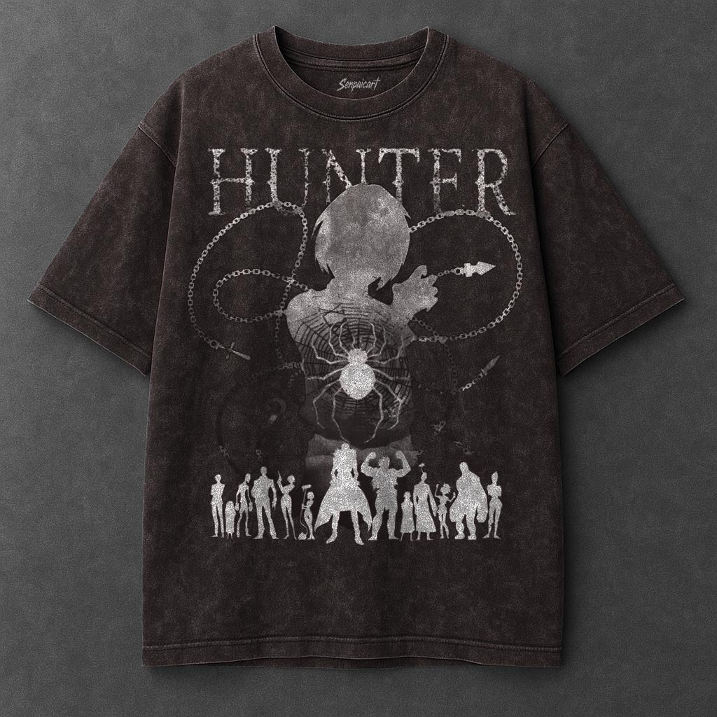 Hunter x Hunter Premium Stylish Brown Washed T-Shirt
