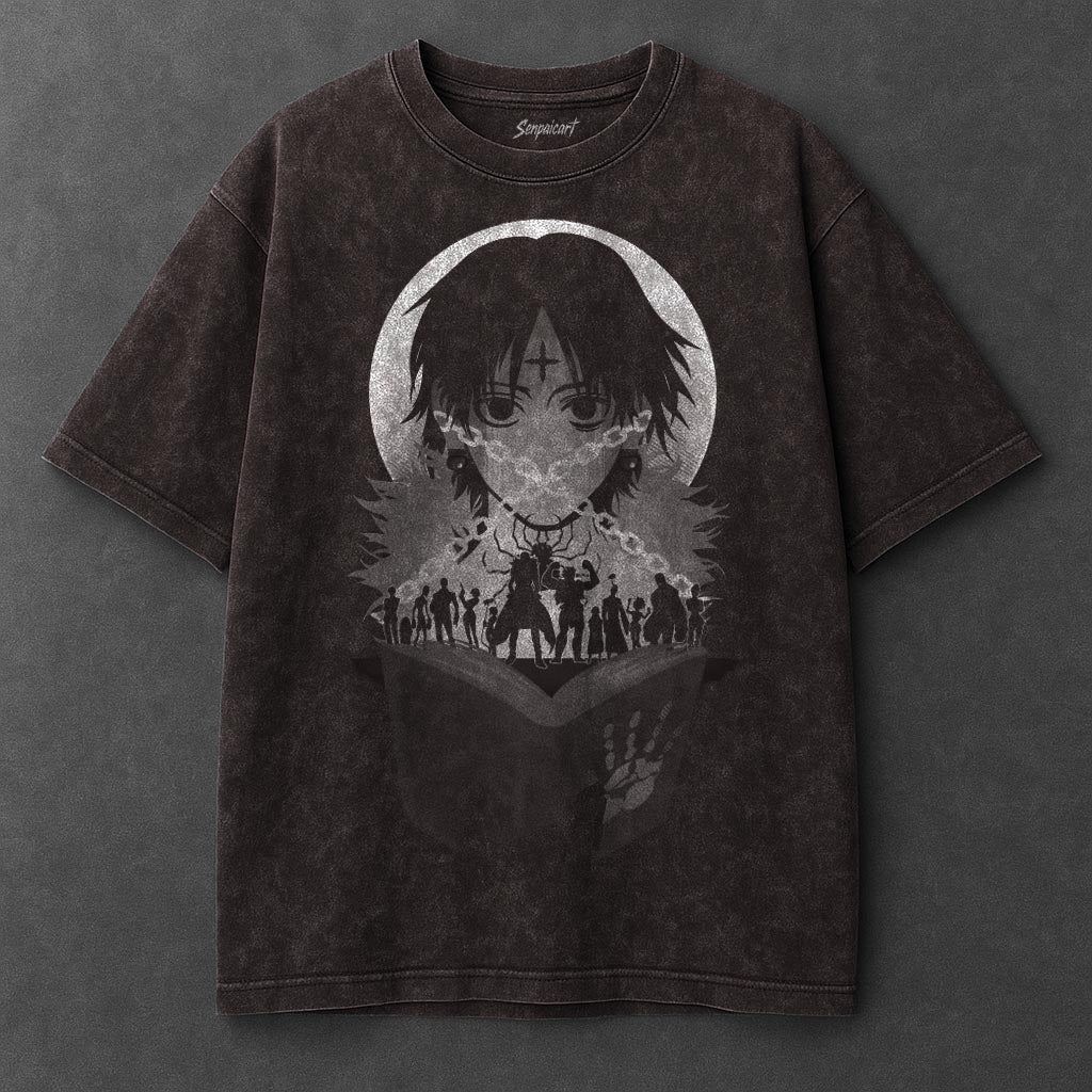 Hunter x Hunter Premium Non-restrictive Brown Washed T-Shirt