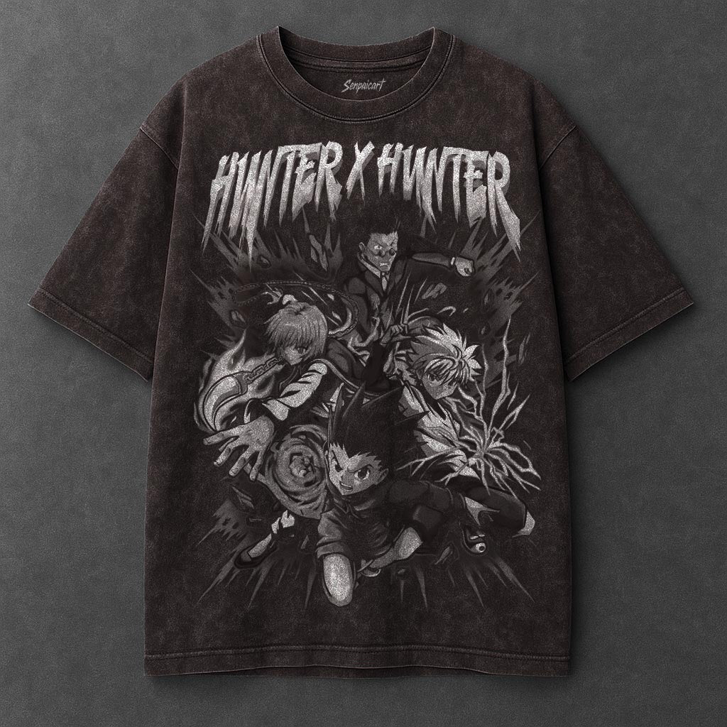 Hunter x Hunter Premium Minimalist Brown Washed T-Shirt