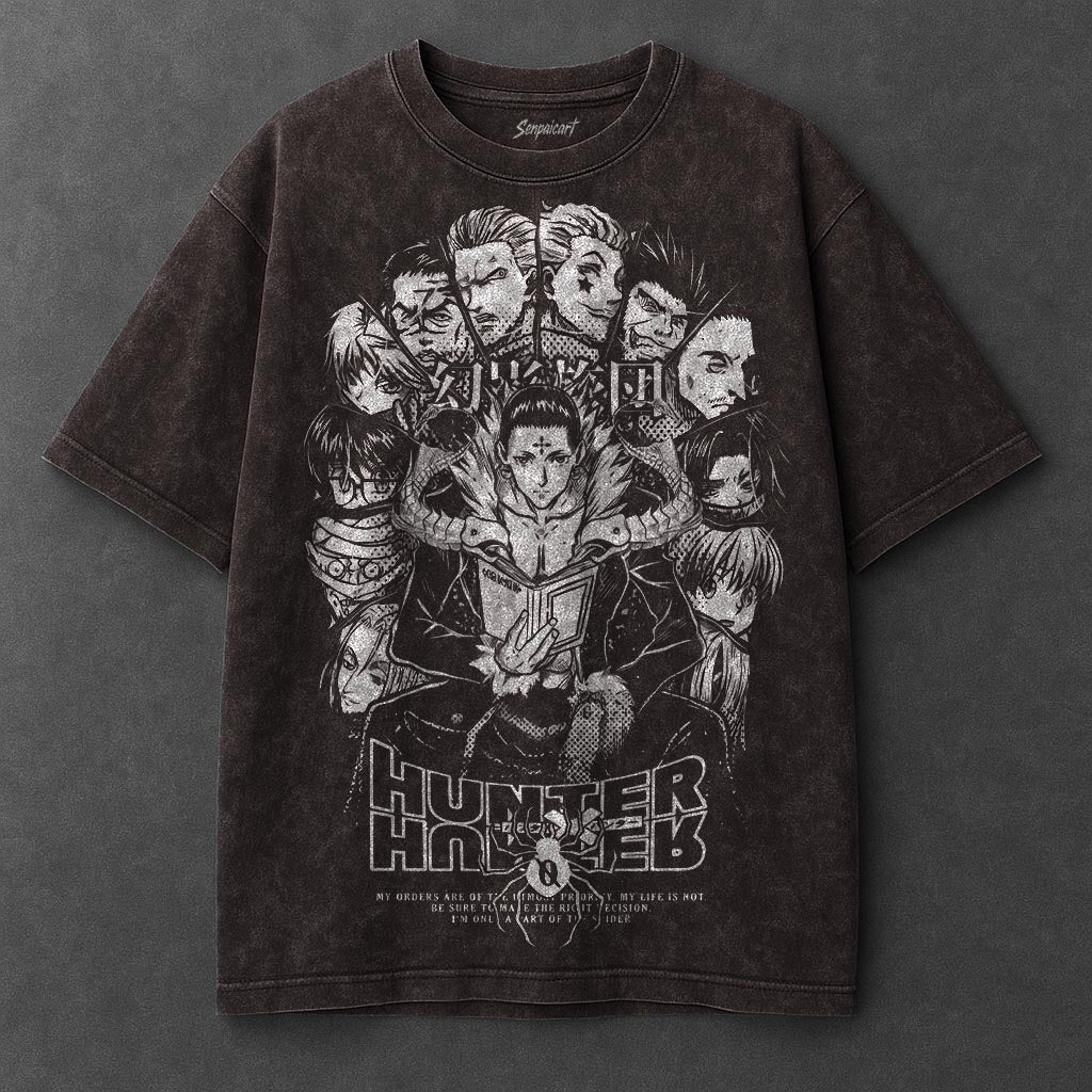 Hunter x Hunter Premium Relaxed Brown Washed T-Shirt