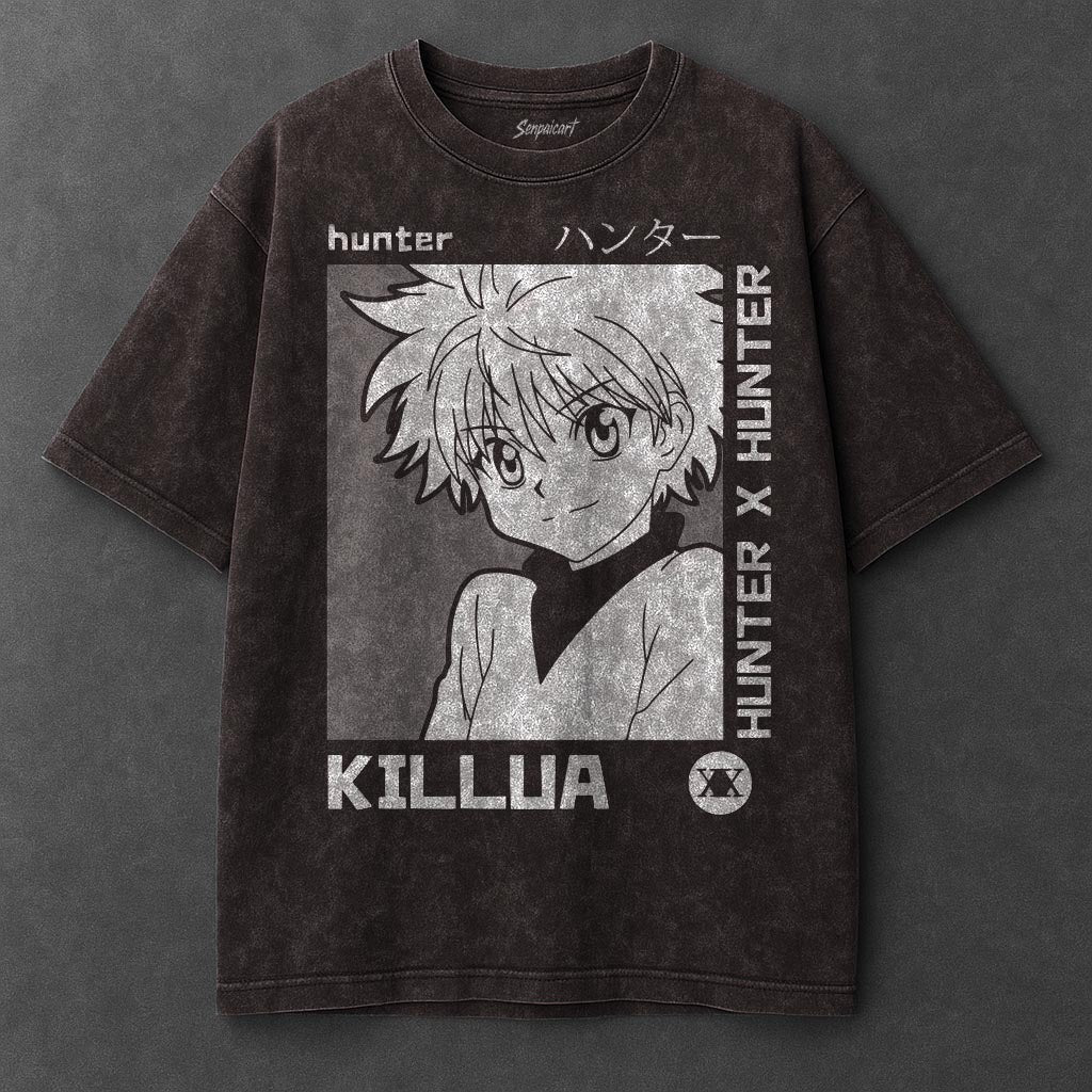 Hunter x Hunter Premium Extended Brown Washed T-Shirt