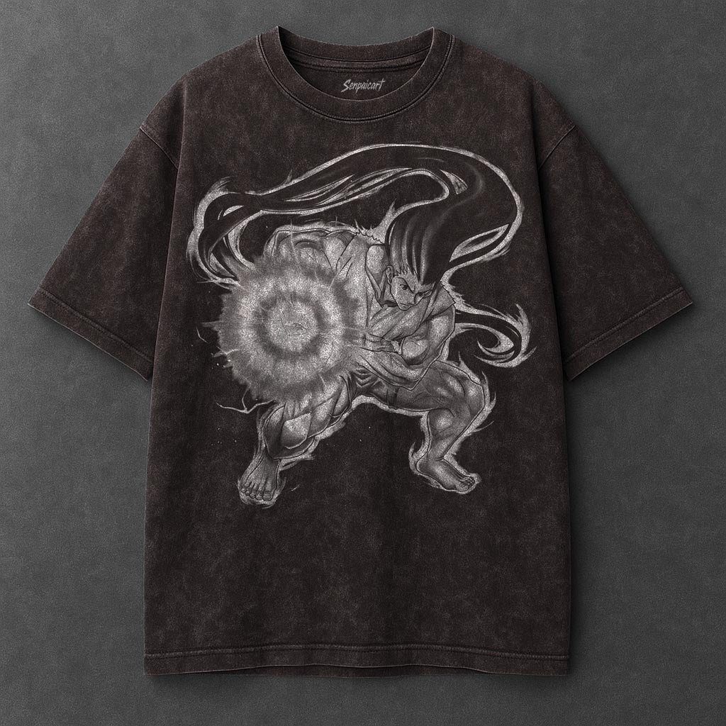 Hunter x Hunter Premium Laid-back Brown Washed T-Shirt