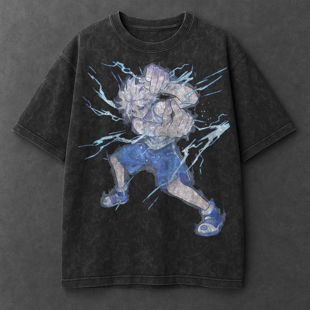 Hunter x Hunter Premium Trendy Black Washed T-Shirt