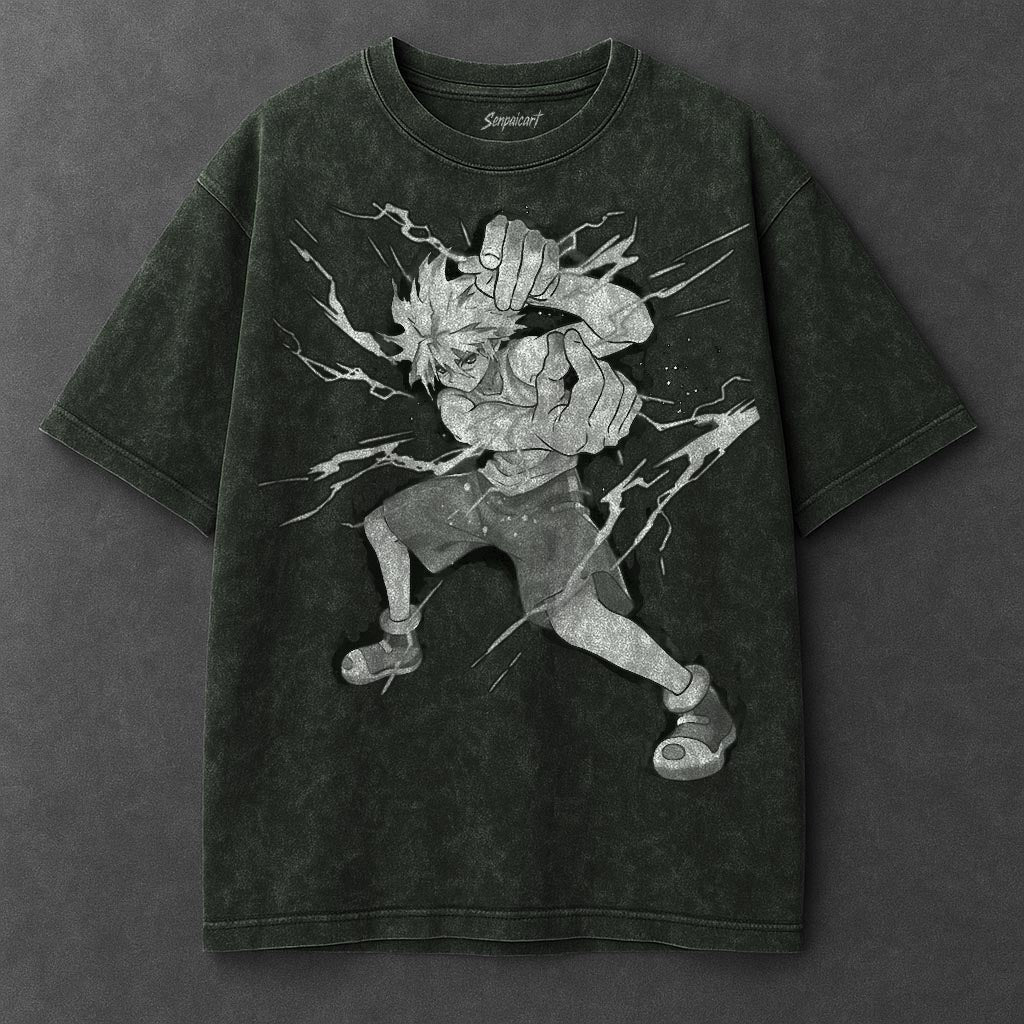 Hunter x Hunter Premium Lightweight Vintage Green Washed T-Shirt