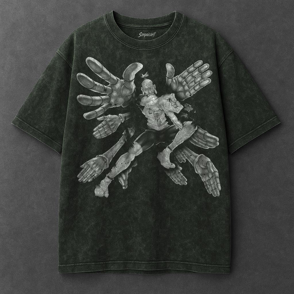 Hunter x Hunter Premium Roomy Vintage Green Washed T-Shirt