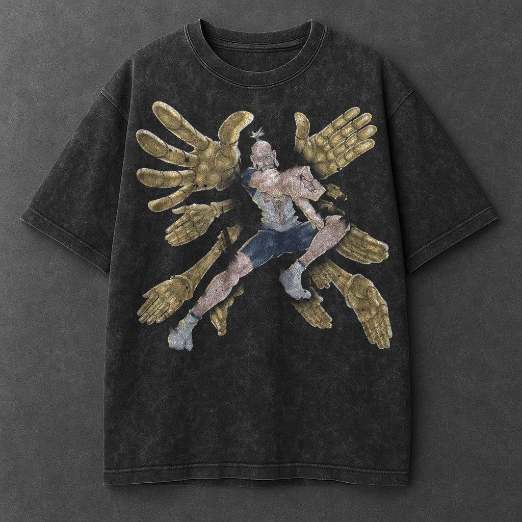 Hunter x Hunter Premium Casual Black Washed T-Shirt