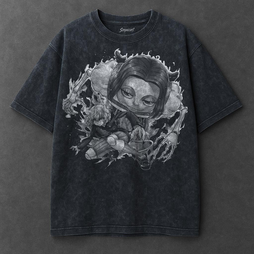 Hunter x Hunter Premium Laid-back Navy Blue Washed T-Shirt