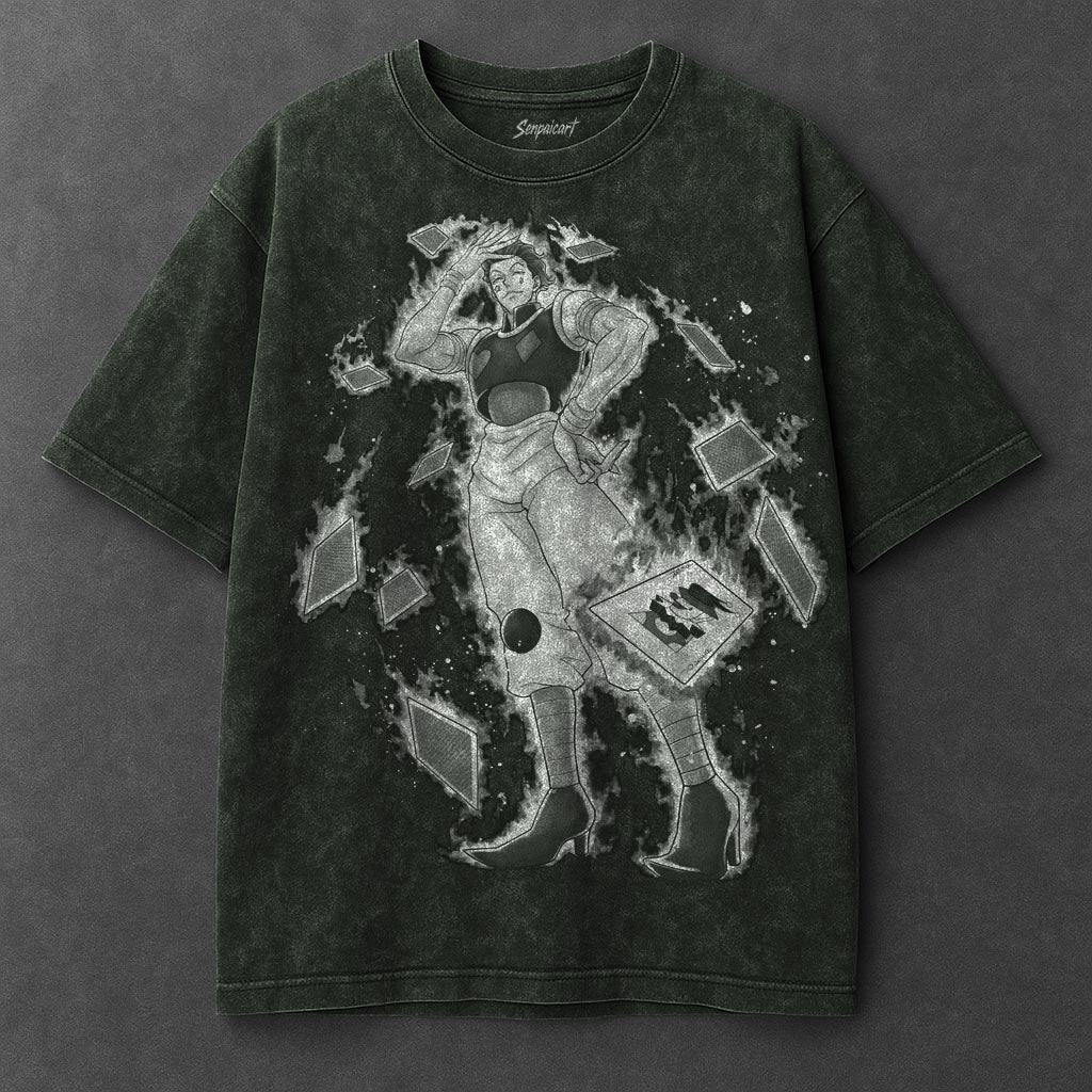 Hunter x Hunter Premium Comfy Vintage Green Washed T-Shirt