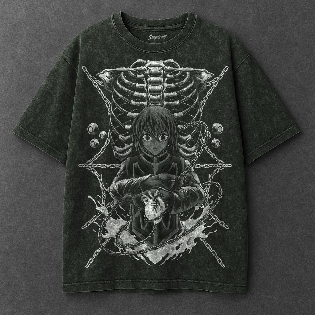 Hunter x Hunter Premium Non-restrictive Vintage Green Washed T-Shirt