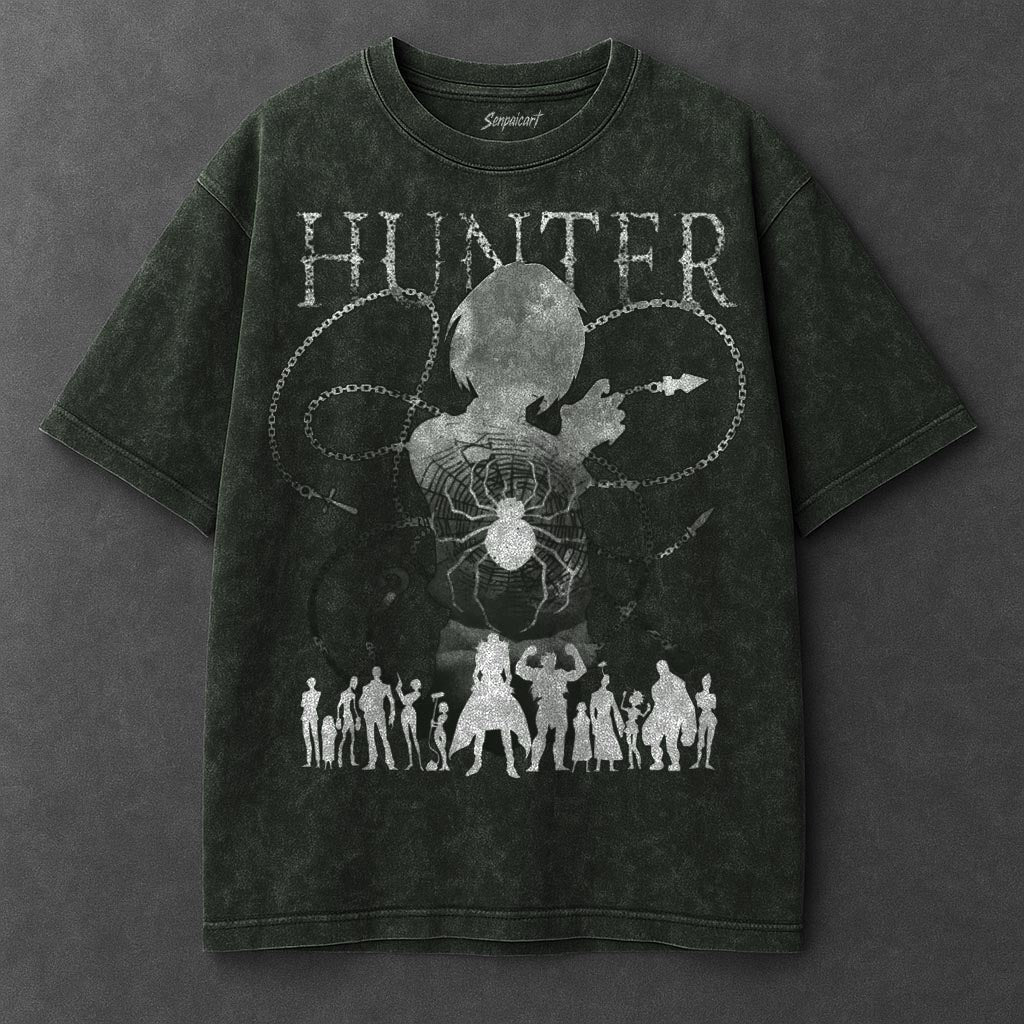 Hunter x Hunter Premium Versatile Vintage Green Washed T-Shirt