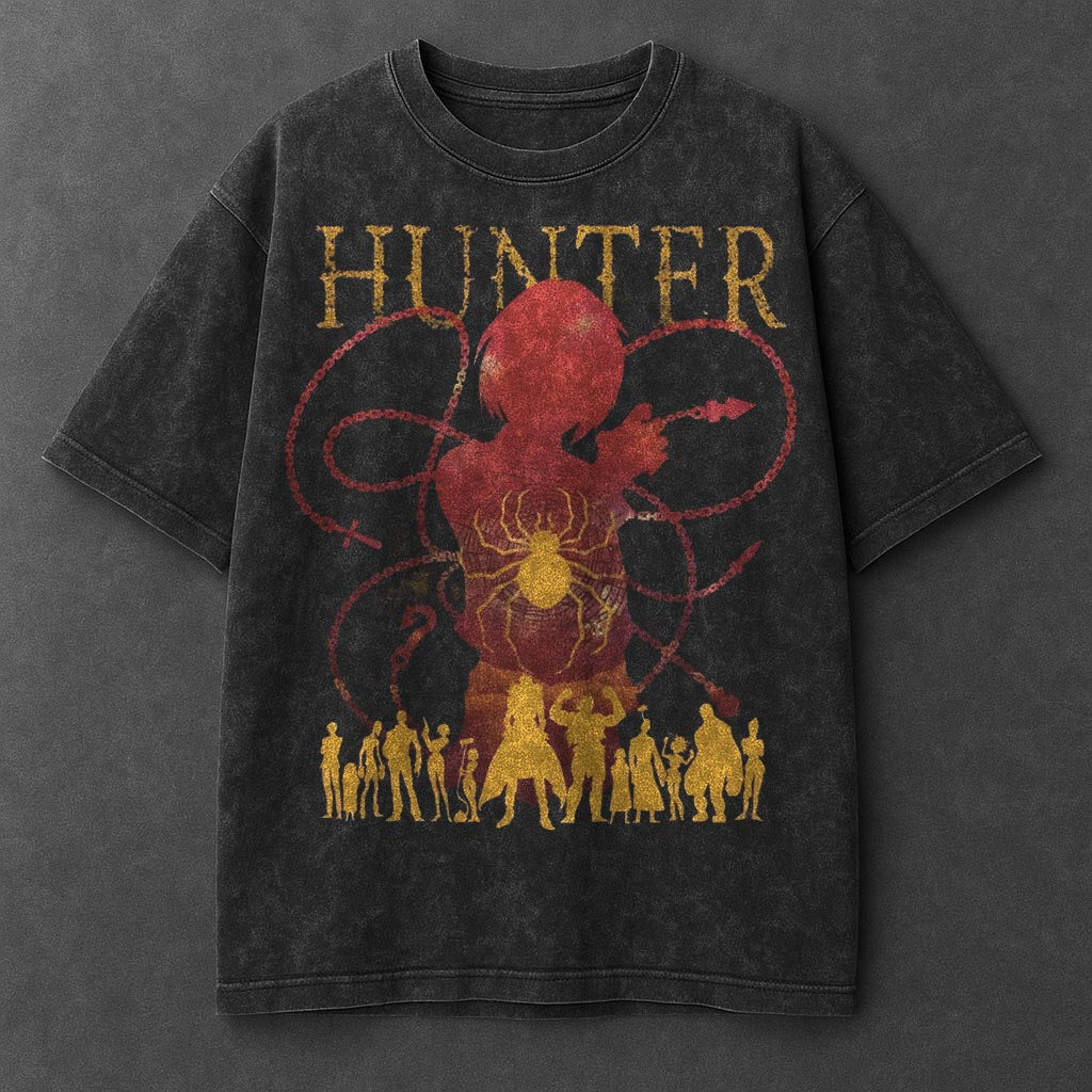 Hunter x Hunter Premium Effortless Black Washed T-Shirt