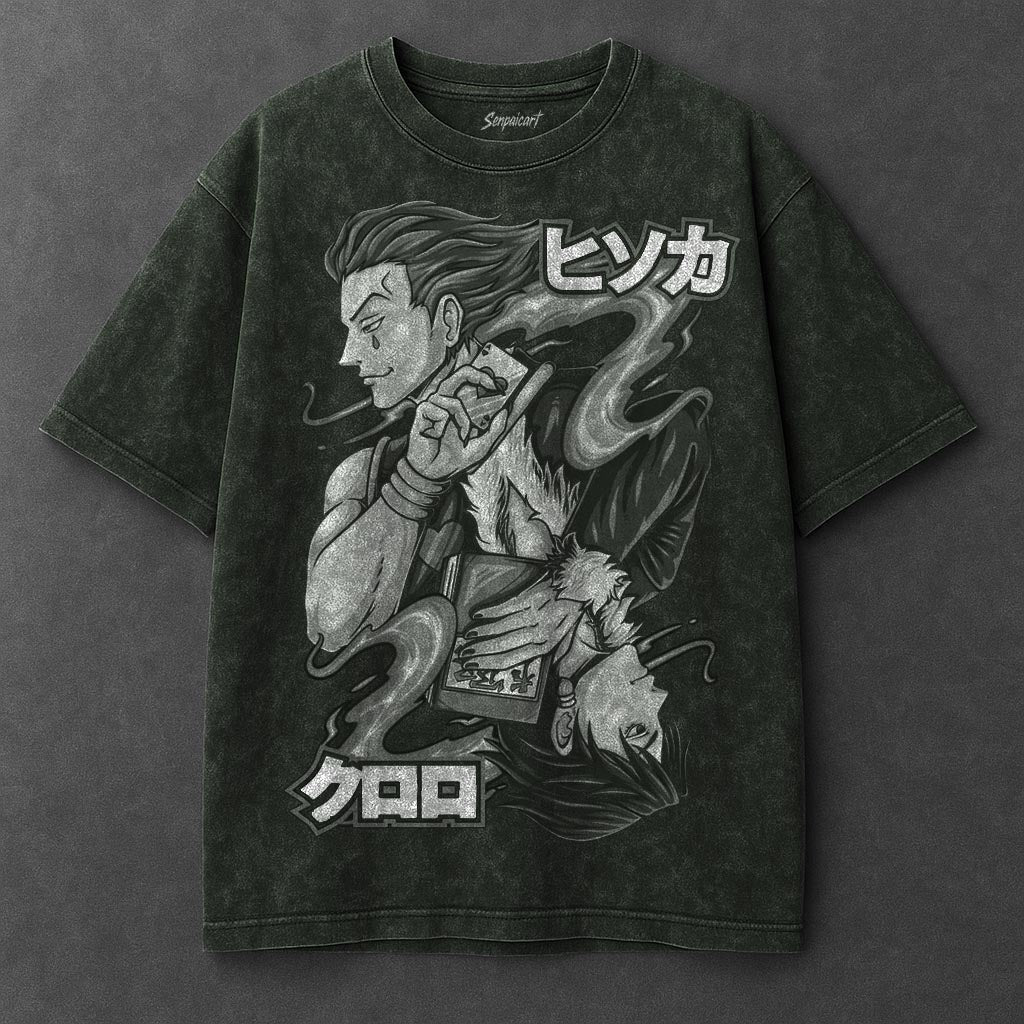 Hunter x Hunter Premium Slouchy Vintage Green Washed T-Shirt