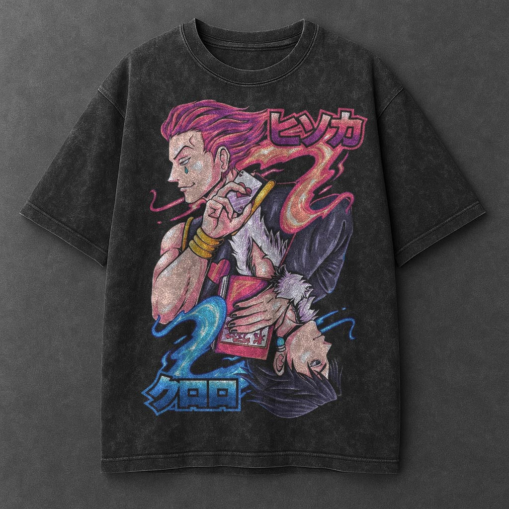 Hunter x Hunter Premium Minimalist Black Washed T-Shirt