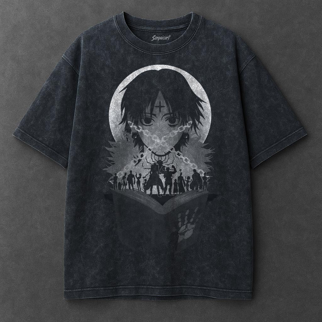 Hunter x Hunter Premium Soft Navy Blue Washed T-Shirt