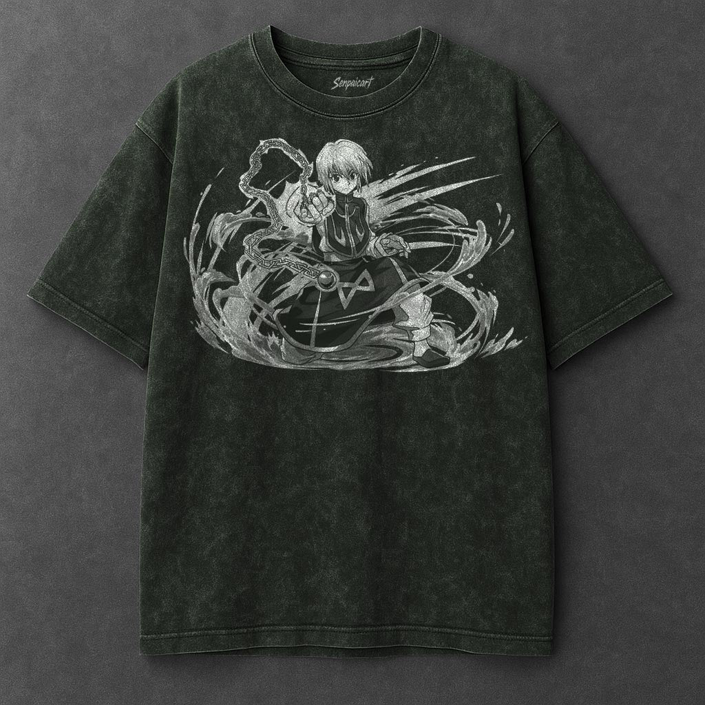 Hunter x Hunter Premium Silky Vintage Green Washed T-Shirt
