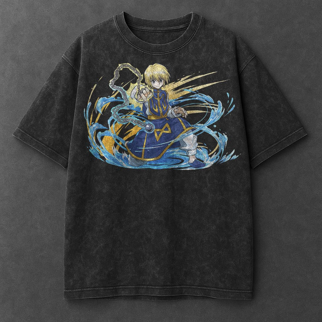 Hunter x Hunter Premium Silky Black Washed T-Shirt