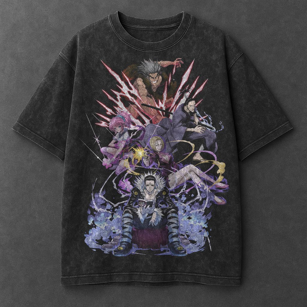 Hunter x Hunter Premium Spacious Black Washed T-Shirt