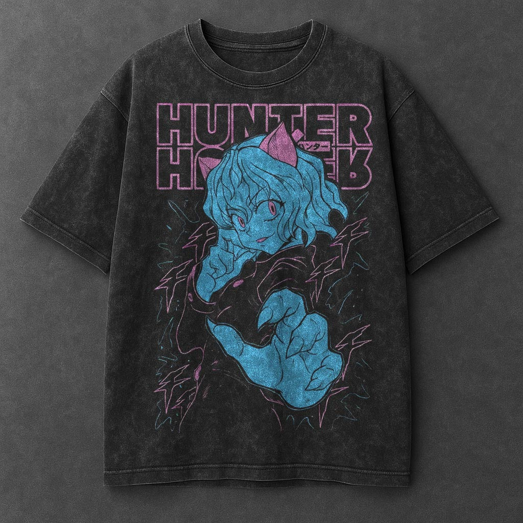 Hunter x Hunter Premium Billowy Black Washed T-Shirt
