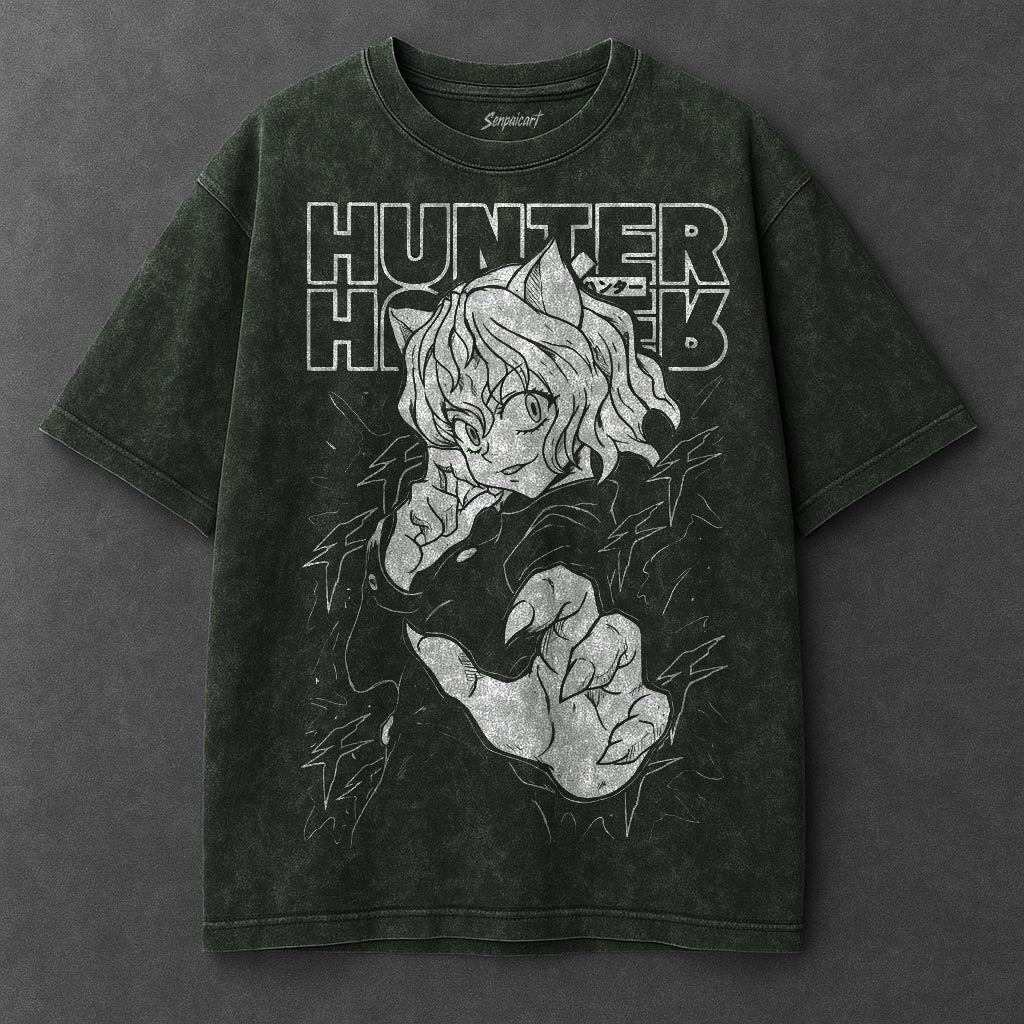 Hunter x Hunter Premium Relaxed Vintage Green Washed T-Shirt