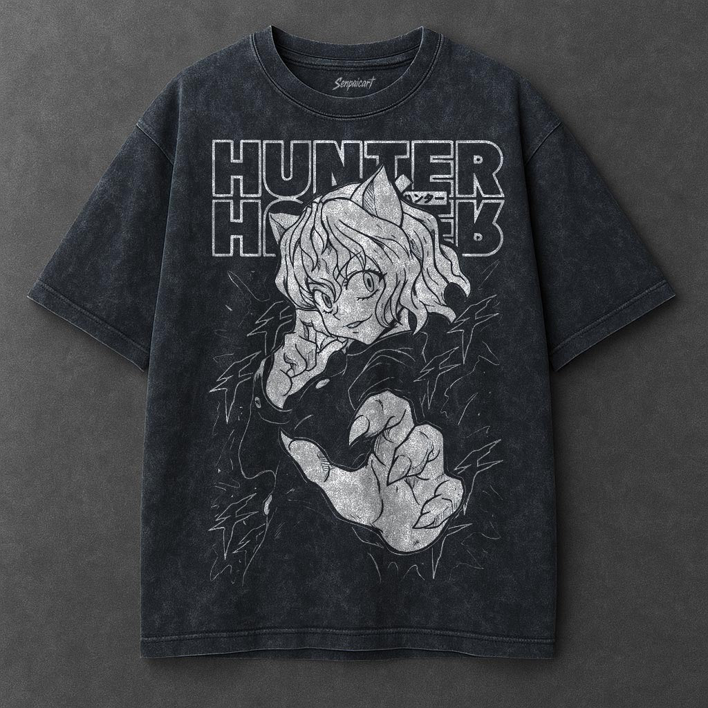 Hunter x Hunter Premium Breezy Navy Blue Washed T-Shirt