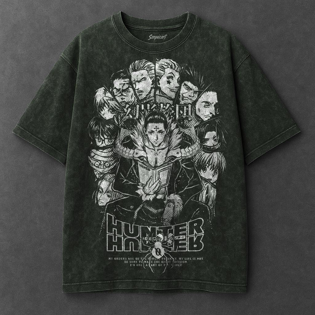 Hunter x Hunter Premium Breezy Vintage Green Washed T-Shirt