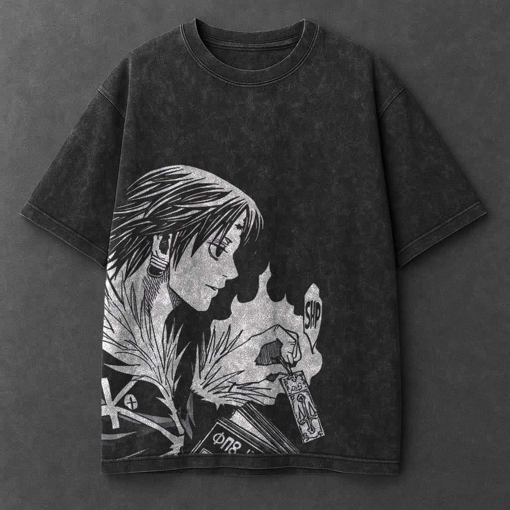 Hunter x Hunter Premium Easygoing Black Washed T-Shirt