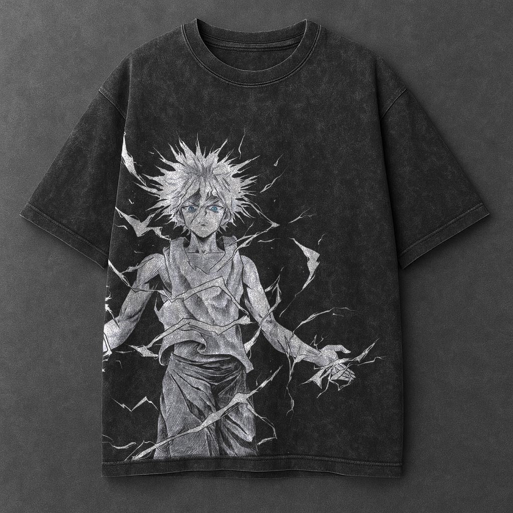 Hunter x Hunter Premium Modern Black Washed T-Shirt