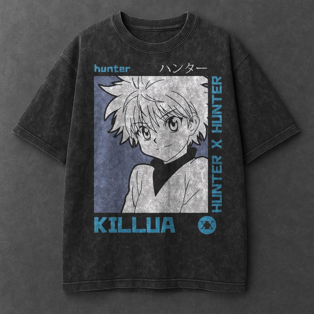 Hunter x Hunter Premium Laid-back Black Washed T-Shirt