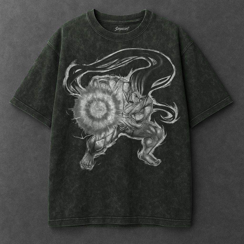 Hunter x Hunter Premium Smooth Vintage Green Washed T-Shirt