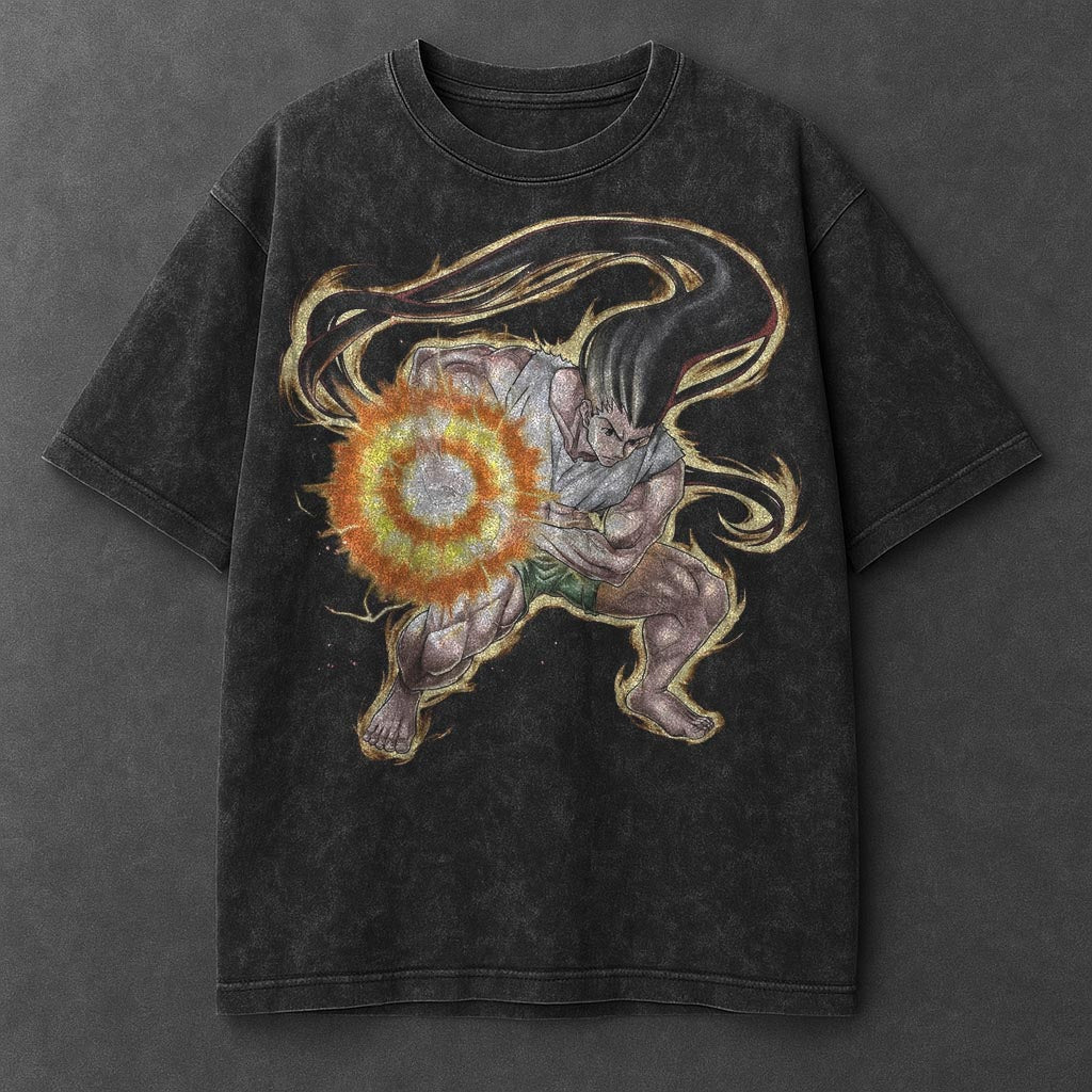 Hunter x Hunter Premium Sleek Black Washed T-Shirt