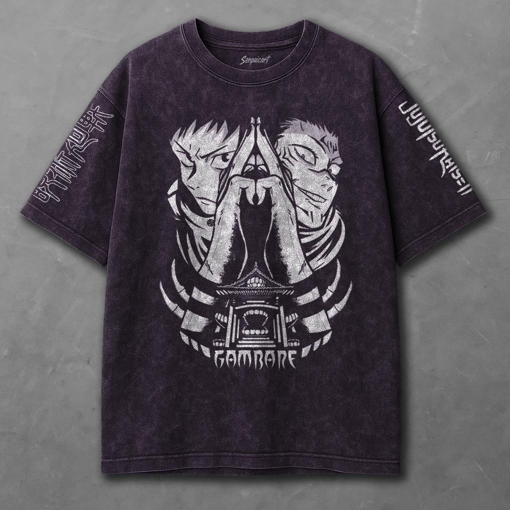 Jujutsu Kaisen Laid-back Violet Washed T-Shirt