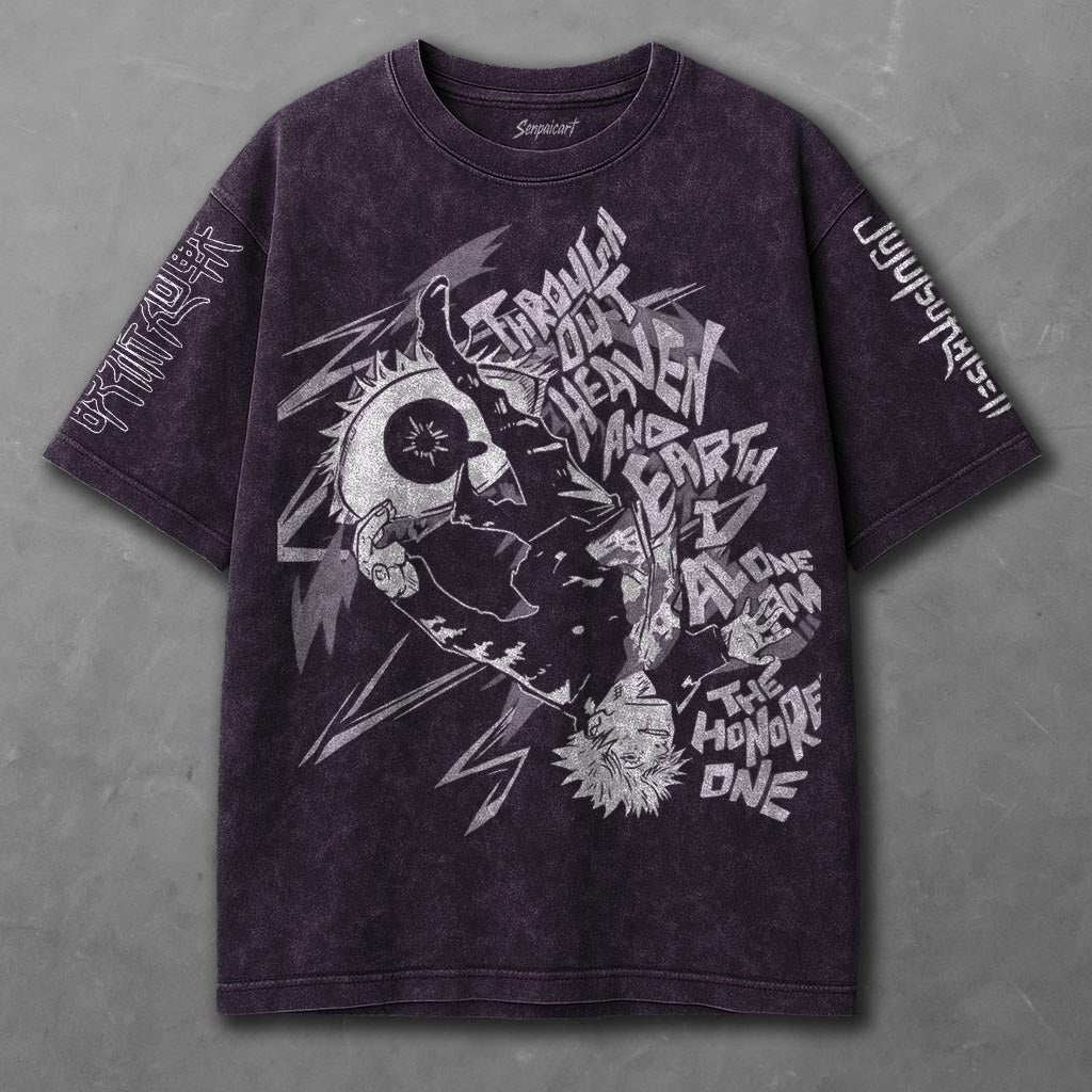 Jujutsu Kaisen Breezy Violet Washed T-Shirt