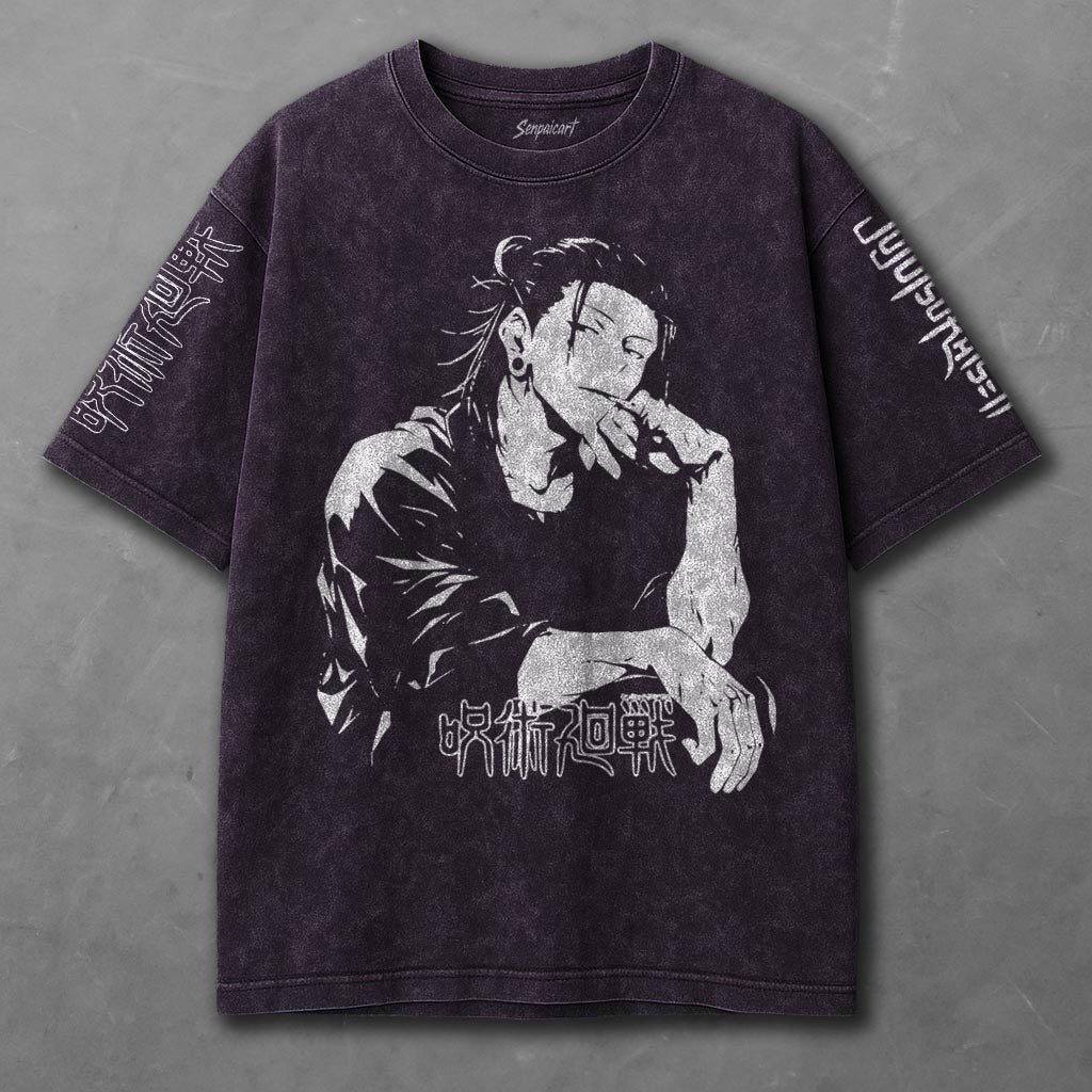 Jujutsu Kaisen Non-restrictive Violet Washed T-Shirt
