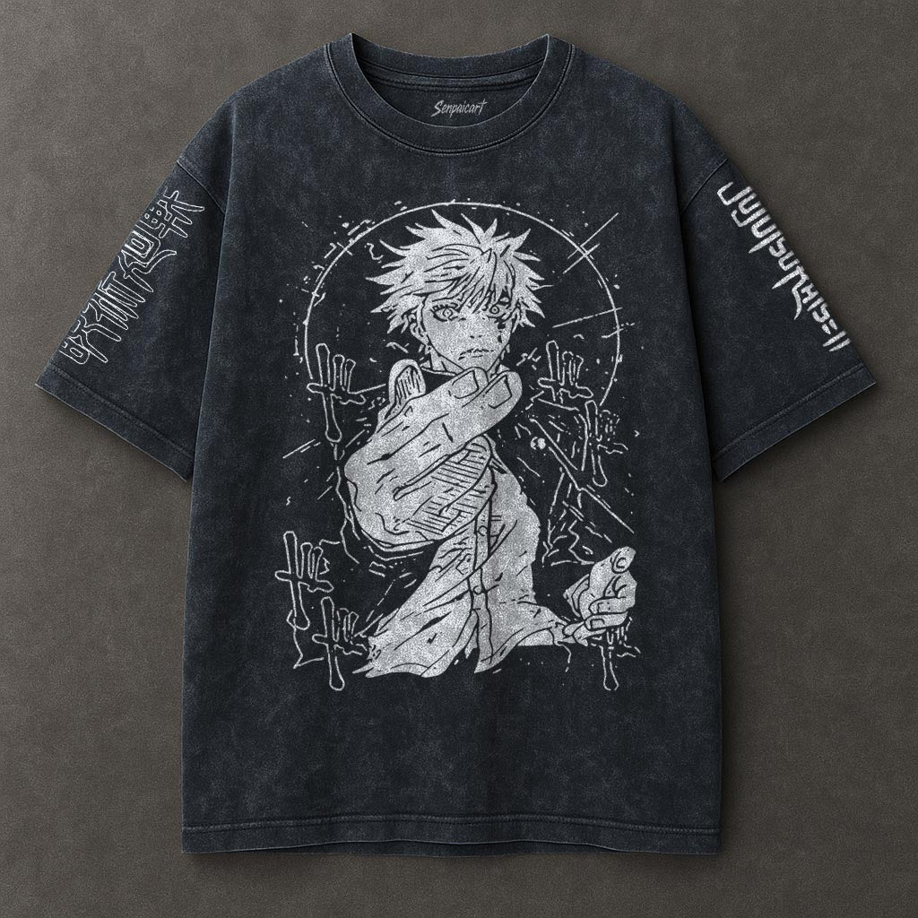 Jujutsu Kaisen Extended Blue Washed T-shirt