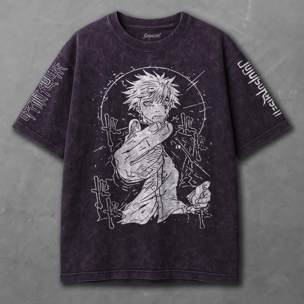 Jujutsu Kaisen Airy Violet Washed T-Shirt