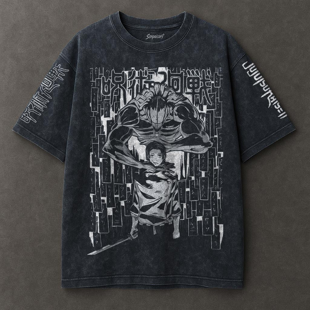 Jujutsu Kaisen Cozy Blue Washed T-shirt