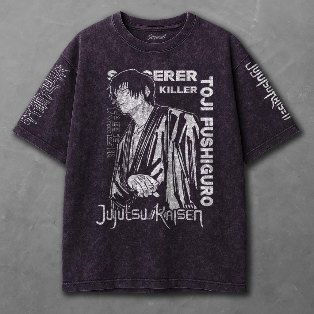 Jujutsu Kaisen Comfy Violet Washed T-Shirt