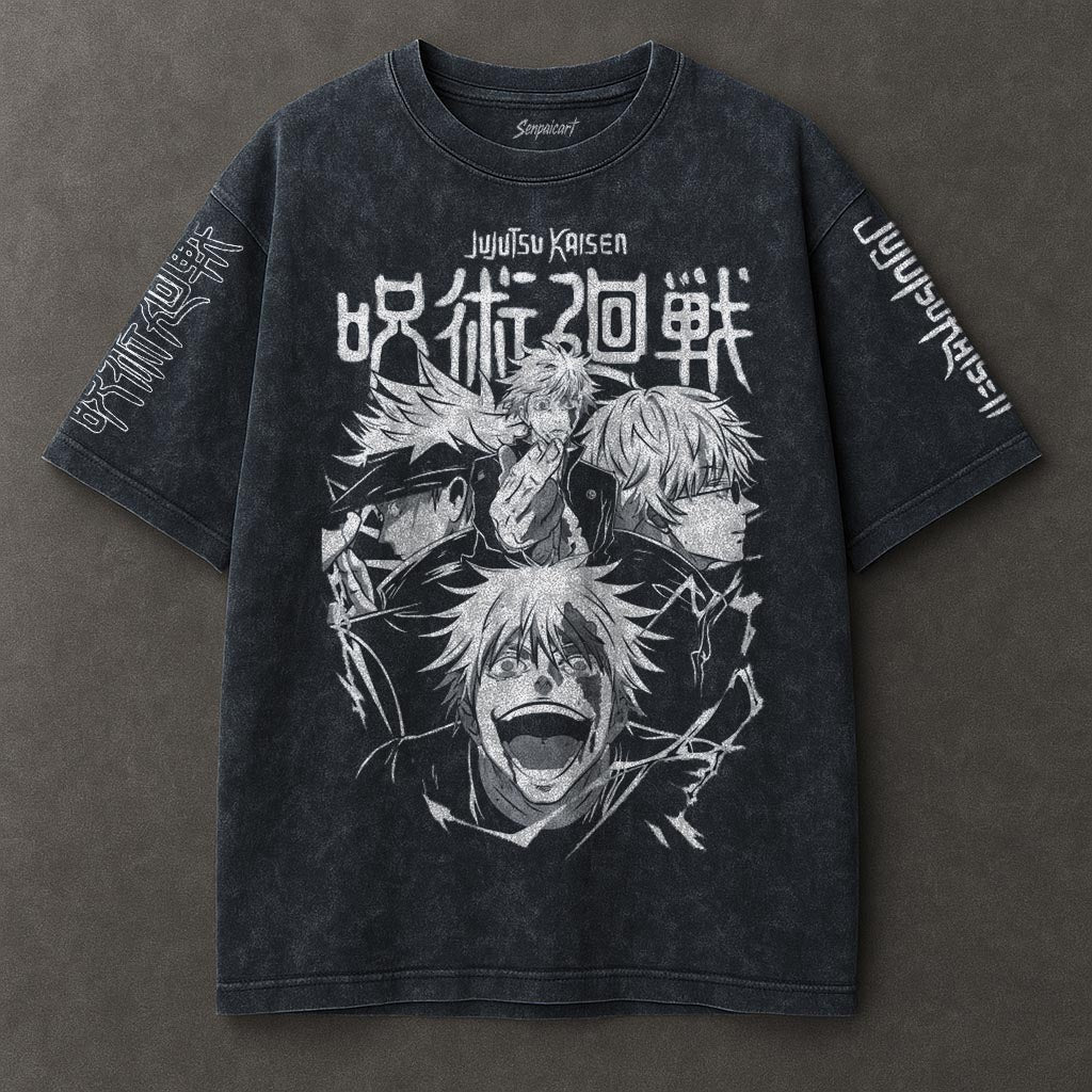 Jujutsu Kaisen Effortless Blue Washed T-shirt