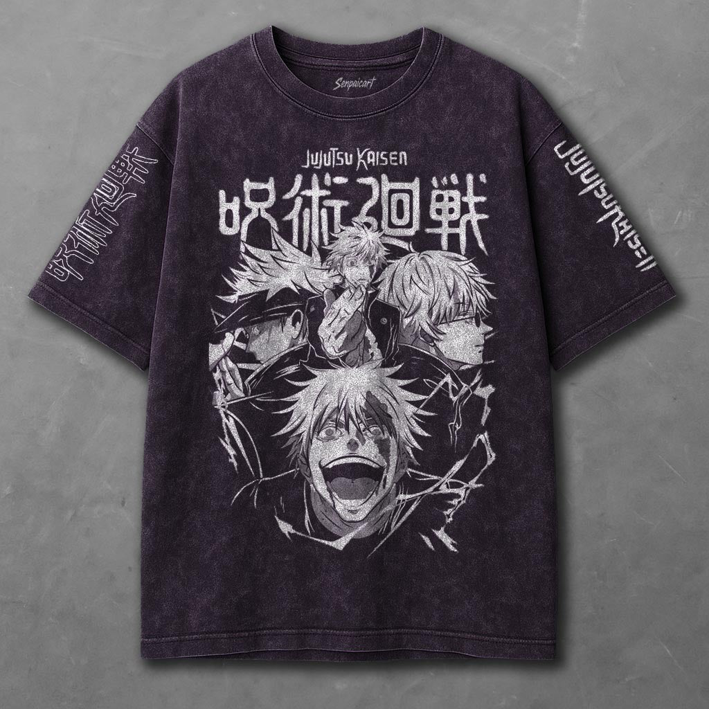 Jujutsu Kaisen Lightweight Violet Washed T-Shirt