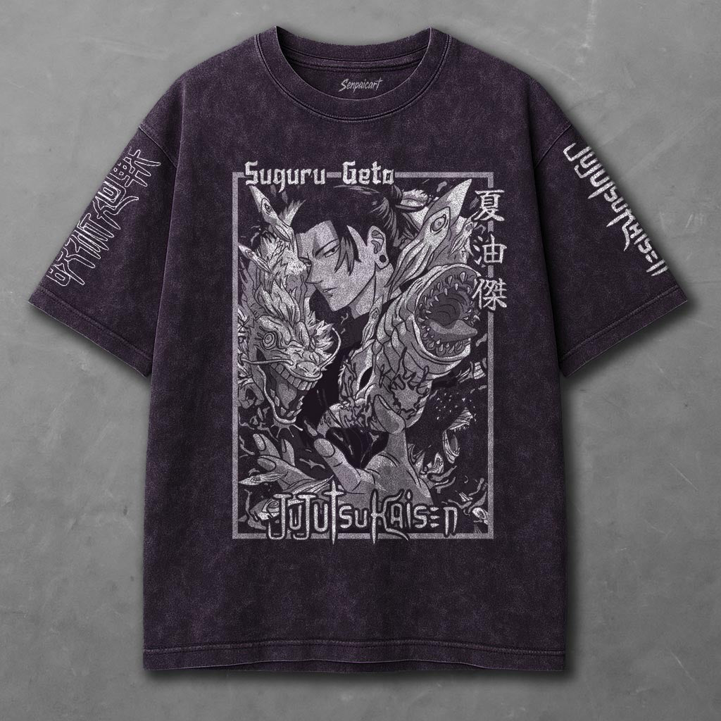 Jujutsu Kaisen Slouchy Violet Washed T-Shirt