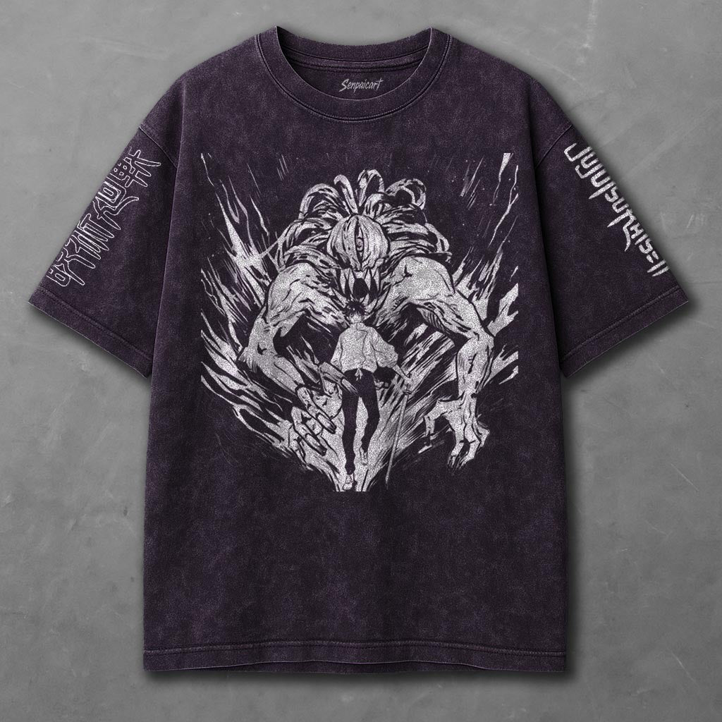 Jujutsu Kaisen Cozy Violet Washed T-Shirt