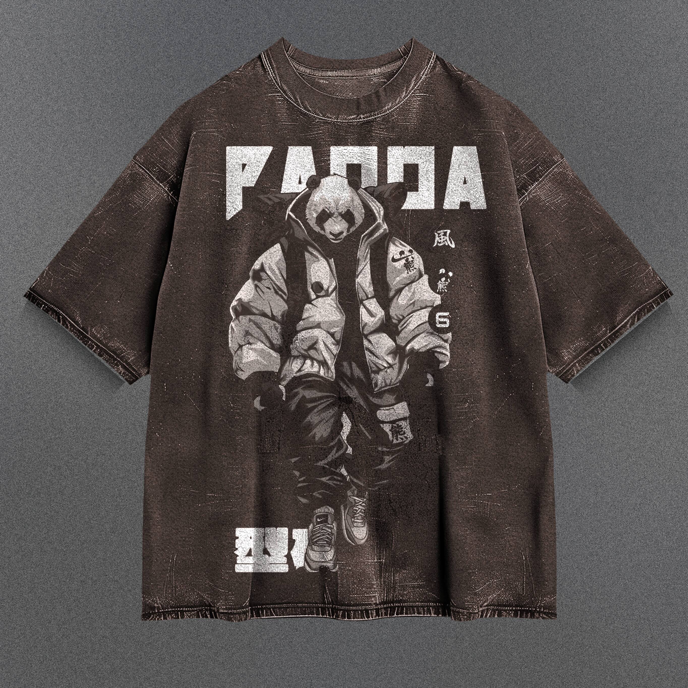 Jujutsu Kaisen Graphic Brown Washed T-Shirt