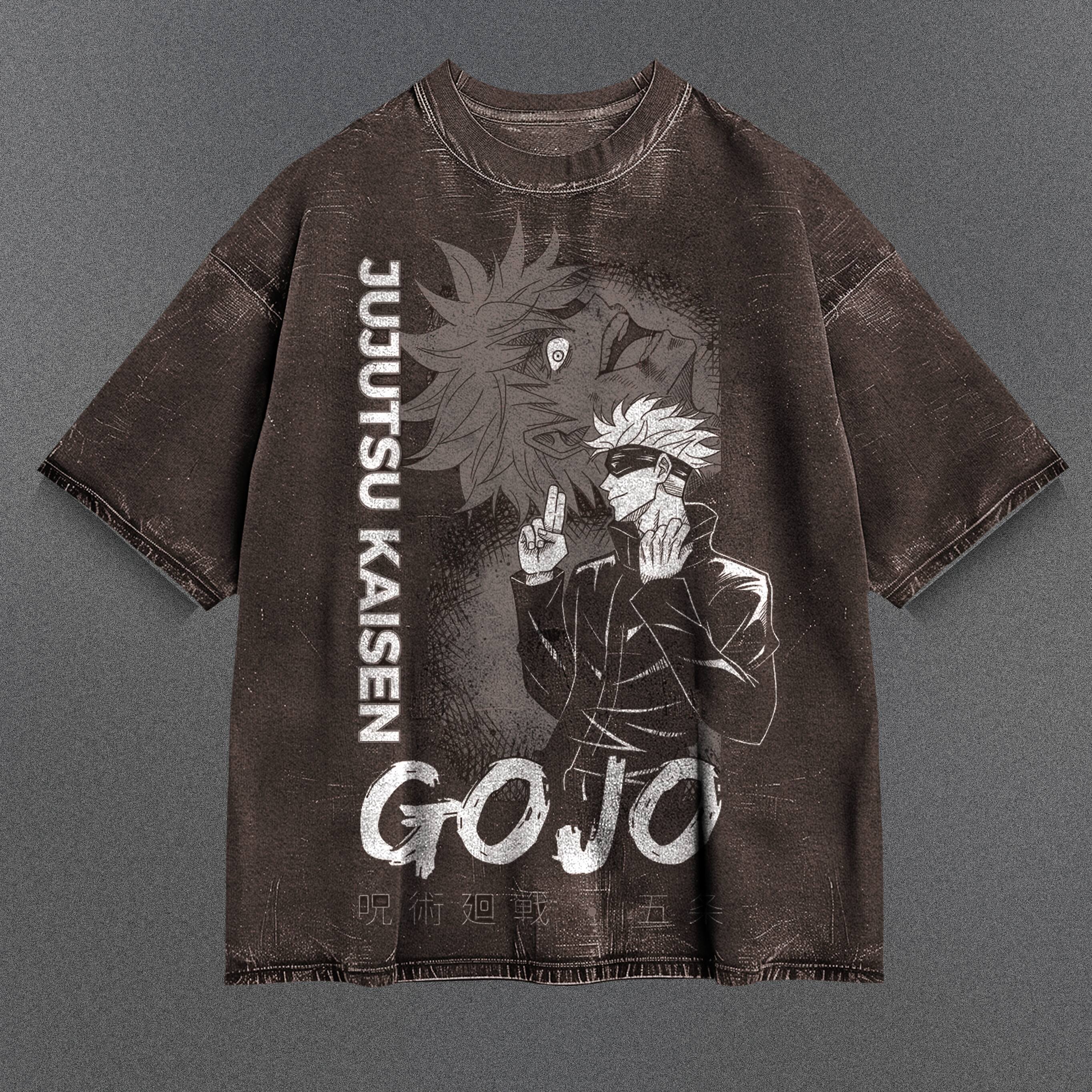 Jujutsu Kaisen Subtle Brown Washed T-Shirt