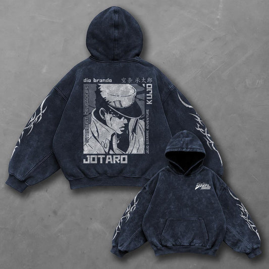 Jojo Signature Blue Washed Hoodie